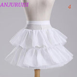 ANJURUISI Flower Girls Underskirt Cosplay Party Short Dress Petticoat Lolita Petticoat Ballet Tutu Skirt Rockabilly Crinoline