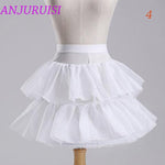 ANJURUISI Flower Girls Underskirt Cosplay Party Short Dress Petticoat Lolita Petticoat Ballet Tutu Skirt Rockabilly Crinoline