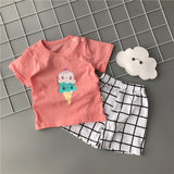 baby girls Summer tank outfits 6m 12m 2T 3T Toddler kids baby girls outfits cotton Tee+Shorts Pants clothes Set polka dot - ENSEIGNE DENIS