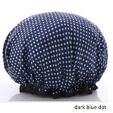 Thick 1Pcs Waterproof Bath Hat Double Layer Shower Hair Cover Women Supplies Shower Cap Bathroom Accessories