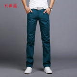 Men pants New Design Casual hombres pantalones Cotton Slim Pant Straight Trousers Fashion Business Pants Men Plus Size 28-38 - ENSEIGNE DENIS