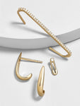 5 Pair/set 2019 Brincos Female Rhinestone Huggie Earrings Set Amazing Price Gold Small Stud Earring for Women Fashion Jewelry - ENSEIGNE DENIS