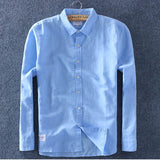 Schinteon Men Spring Summer Cotton Linen Shirt Slim Square Collar Comfortable Undershirt Male Plus Size - ENSEIGNE DENIS