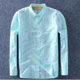 Schinteon Men Spring Summer Cotton Linen Shirt Slim Square Collar Comfortable Undershirt Male Plus Size - ENSEIGNE DENIS