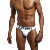 Brand Sexy Mens Underwear Jockstraps Cotton Sexy Jocks Bikini G-strings Men thong cuecas Male panties Briefs Gay underwear Penis