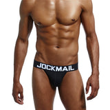 Brand Sexy Mens Underwear Jockstraps Cotton Sexy Jocks Bikini G-strings Men thong cuecas Male panties Briefs Gay underwear Penis