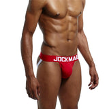 Brand Sexy Mens Underwear Jockstraps Cotton Sexy Jocks Bikini G-strings Men thong cuecas Male panties Briefs Gay underwear Penis