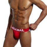 Brand Sexy Mens Underwear Jockstraps Cotton Sexy Jocks Bikini G-strings Men thong cuecas Male panties Briefs Gay underwear Penis