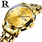 Watch Men Women Business Waterproof Clock Auto Date Silver Steel Mens Watches Fashion Casual Ladies Quartz Wristwatch NEW - ENSEIGNE DENIS