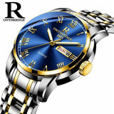 Watch Men Women Business Waterproof Clock Auto Date Silver Steel Mens Watches Fashion Casual Ladies Quartz Wristwatch NEW - ENSEIGNE DENIS