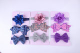 New 3pcs Baby Girls Headband Set Bow Knot Head Bandage Kids Toddlers Headwear Flower Hair Band Infant Clothing Accessories