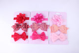 New 3pcs Baby Girls Headband Set Bow Knot Head Bandage Kids Toddlers Headwear Flower Hair Band Infant Clothing Accessories