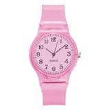 2019 New Lovers Men Women Watches Fashion Transparent Candy Color Plastic Band Casual Quartz Watches Female Male Wristwatches - ENSEIGNE DENIS