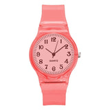 2019 New Lovers Men Women Watches Fashion Transparent Candy Color Plastic Band Casual Quartz Watches Female Male Wristwatches - ENSEIGNE DENIS