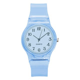 2019 New Lovers Men Women Watches Fashion Transparent Candy Color Plastic Band Casual Quartz Watches Female Male Wristwatches - ENSEIGNE DENIS