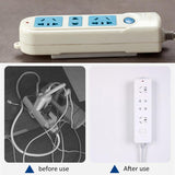 Seamless Punch Free Plug Sticker Holder Wall Fixer Power Strip Holders Storage Sockets Wall Holders Shelf Stand Holder Plug Hook