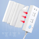 Seamless Punch Free Plug Sticker Holder Wall Fixer Power Strip Holders Storage Sockets Wall Holders Shelf Stand Holder Plug Hook