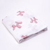 Muslinlife Baby Swaddle Wrap Soft Bamboo Cotton Blanket For Baby Stroller Use Cute Bunny Unicorn Whale Baby Blanket 120*120cm