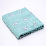 Muslinlife Baby Swaddle Wrap Soft Bamboo Cotton Blanket For Baby Stroller Use Cute Bunny Unicorn Whale Baby Blanket 120*120cm