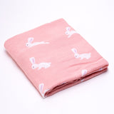 Muslinlife Baby Swaddle Wrap Soft Bamboo Cotton Blanket For Baby Stroller Use Cute Bunny Unicorn Whale Baby Blanket 120*120cm