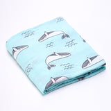 Muslinlife Baby Swaddle Wrap Soft Bamboo Cotton Blanket For Baby Stroller Use Cute Bunny Unicorn Whale Baby Blanket 120*120cm