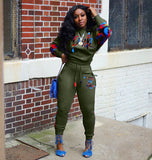 2 Two Piece Set Women track suit tops and pants hooded suit fashion big jogging femme sets two piece outfits sweat suits - ENSEIGNE DENIS
