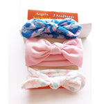 3pcs/set Baby Headband Girls Hair Accessories Cotton Rabbit Ear Turban Bow Elastic Hairband Baby Princess Christmas Day Gifts - ENSEIGNE DENIS