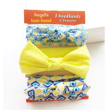 3pcs/set Baby Headband Girls Hair Accessories Cotton Rabbit Ear Turban Bow Elastic Hairband Baby Princess Christmas Day Gifts - ENSEIGNE DENIS