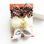 3pcs/set Baby Headband Girls Hair Accessories Cotton Rabbit Ear Turban Bow Elastic Hairband Baby Princess Christmas Day Gifts - ENSEIGNE DENIS