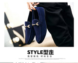 Designer Shoes Men Zapatos De Hombre Slip-On Leather Shoes Casual Male Shoes Adult Red Driving Moccasin Soft Non-slip Loafers