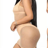Women 2020 Newest Shiny Bronzing Bandeau Fishnet Mesh Sheer Bikini Cover Up Bathing Summer Beach Dress Suit See Through Swimsuit - ENSEIGNE DENIS