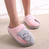 Winter Kids Slippers Toddler Girls Animal Cat Flip Flop Plush Parent Slides Baby Boys Indoor Shoes Warm House Children Slippers - ENSEIGNE DENIS