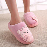 Winter Kids Slippers Toddler Girls Animal Cat Flip Flop Plush Parent Slides Baby Boys Indoor Shoes Warm House Children Slippers - ENSEIGNE DENIS