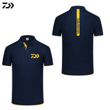 Daiwa Clothing Fishing Tshirt Men Breathable Quick Dry Fishing Clothes Outdoor Clothing Short Sleeve Sport Shirt Polo T-shirt - ENSEIGNE DENIS