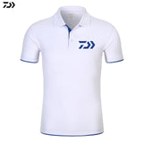 Daiwa Clothing Fishing Tshirt Men Breathable Quick Dry Fishing Clothes Outdoor Clothing Short Sleeve Sport Shirt Polo T-shirt - ENSEIGNE DENIS