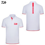 Daiwa Clothing Fishing Tshirt Men Breathable Quick Dry Fishing Clothes Outdoor Clothing Short Sleeve Sport Shirt Polo T-shirt - ENSEIGNE DENIS