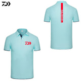 Daiwa Clothing Fishing Tshirt Men Breathable Quick Dry Fishing Clothes Outdoor Clothing Short Sleeve Sport Shirt Polo T-shirt - ENSEIGNE DENIS
