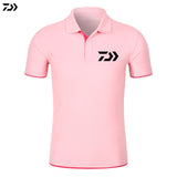 Daiwa Clothing Fishing Tshirt Men Breathable Quick Dry Fishing Clothes Outdoor Clothing Short Sleeve Sport Shirt Polo T-shirt - ENSEIGNE DENIS