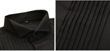 White Men Tuxedo Shirt Regualr Fit Plus Size French Cufflinks Long Sleeve Luxury Wedding Party Male 6xl