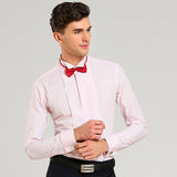 White Men Tuxedo Shirt Regualr Fit Plus Size French Cufflinks Long Sleeve Luxury Wedding Party Male 6xl