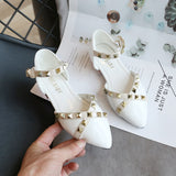 2020 spring summer new Korean girls sandals children rivets flat shoes fashion princess shoes wild Baotou - ENSEIGNE DENIS