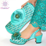New African Shoes and Bag Set for Party Italian Women Shoes and Bag Set In Italy Nigerian Shoes and Matching Bags for Wedding - ENSEIGNE DENIS