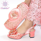New African Shoes and Bag Set for Party Italian Women Shoes and Bag Set In Italy Nigerian Shoes and Matching Bags for Wedding - ENSEIGNE DENIS