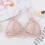 Women Lace Bra Sets Seamless Underwear Backless Vest Sexy Panties Padded Bralette Lingerie Ultrathin Briefs Female Intimates #F - ENSEIGNE DENIS