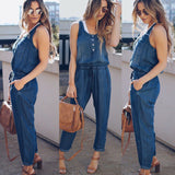 New Arrival 2019 Jumpsuits Women Casual Jumpsuit Loose Overalls Denim Rompers For Women - ENSEIGNE DENIS