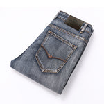 AIRGRACIAS Brand Jeans Retro Nostalgia Straight Denim Jeans Men Plus Size 28-40 Casual Men Long trousers - ENSEIGNE DENIS