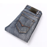 AIRGRACIAS Brand Jeans Retro Nostalgia Straight Denim Jeans Men Plus Size 28-40 Casual Men Long trousers - ENSEIGNE DENIS