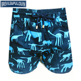 2020 Brand Brevile pullquin Beach Board Shorts Men Turtles Swimwear Flamingo Penguin Pineapple Man Boardshorts Quick Dry M-XXXL - ENSEIGNE DENIS