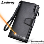 Baellerry Men Wallets Long Style High Quality Card Holder Male Purse Zipper Large Capacity Brand PU Leather Wallet For Men - ENSEIGNE DENIS