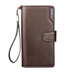 Baellerry Men Wallets Long Style High Quality Card Holder Male Purse Zipper Large Capacity Brand PU Leather Wallet For Men - ENSEIGNE DENIS